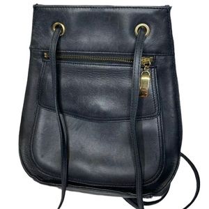 St. John’s Bay Genuine Leather Purse Backpack 90s/Y2K grunge